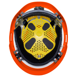 Delta Plus WELAMC2MIPSPHO Americana Safety Helmet - Ratchet Suspension w/ MIPS - Hi Viz Orange