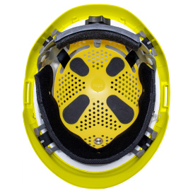 Delta Plus WELAMC2MIPSPHY Americana Safety Helmet - Ratchet Suspension w/ MIPS - Hi Viz Yellow