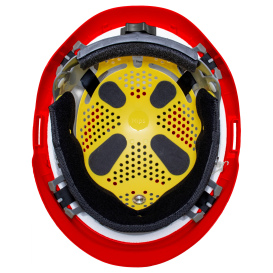 Delta Plus WELAMC2MIPSPRD Americana Safety Helmet - Ratchet Suspension w/ MIPS - Red