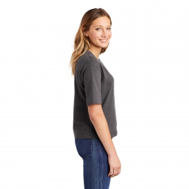 District DT6402 Women\'s V.I.T. Boxy Tee - Heathered Charcoal