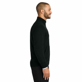 Port Authority SW2901 Easy Care Full-Zip Sweater - Deep Black