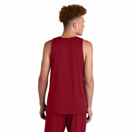 Sport-Tek ST551 PosiCharge Competitor Rev Tank - Deep Red/White