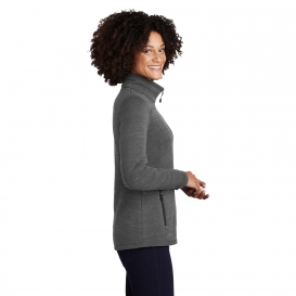 Eddie Bauer EB251 Ladies Sweater Fleece Full-Zip - Dark Grey Heather