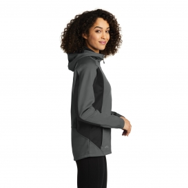 Eddie Bauer EB543 Ladies Trail Soft Shell Jacket - Metal Grey/Grey Steel