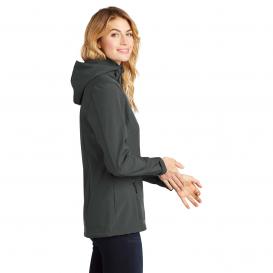 Eddie Bauer EB537 Ladies Hooded Soft Shell Parka - Grey Steel