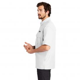Eddie Bauer EB602 Short Sleeve Performance Fishing Shirt - White