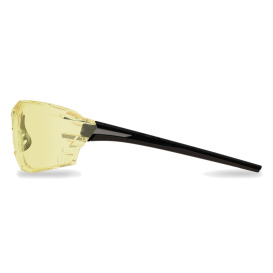 Edge XV412 Nevosa Safety Glasses - Black Frame - Yellow Lens
