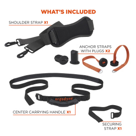 Ergodyne Arsenal 5303 Extension Ladder Shoulder Lifting Strap with Carrying Handle  - Orange