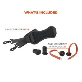 Ergodyne Arsenal 5305 Extension Ladder Shoulder Lifting Strap - Orange