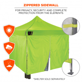 Ergodyne SHAX 6054 Pop-Up Tent Sidewall Kit - Lime