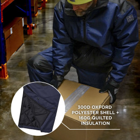 Ergodyne N-Ferno 6462 Essential Insulated Freezer Bibs Overalls - Navy