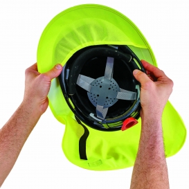 Ergodyne Chill-Its 6660 Hard Hat Brim with Shade - Yellow/Lime