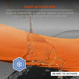 Ergodyne Chill-Its 6688 Class 2 Long Sleeve Cooling Safety Shirt with UV Protection - Orange