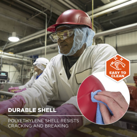 Ergodyne Skullerz 8951 Vented Hard Shell Bump Cap - Red