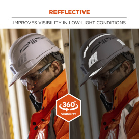 Ergodyne Skullerz 8961 Reflective Hard Hat and Safety Helmet Sticker Kit - Yellow