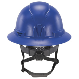 Ergodyne Skullerz 8963 Type II Class E Full Brim Safety Helmet - Ratchet Suspension - Blue
