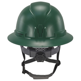 Ergodyne Skullerz 8963 Type II Class E Full Brim Safety Helmet - Ratchet Suspension - Green