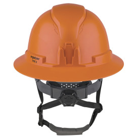 Ergodyne Skullerz 8963 Type II Class E Full Brim Safety Helmet - Ratchet Suspension - Orange