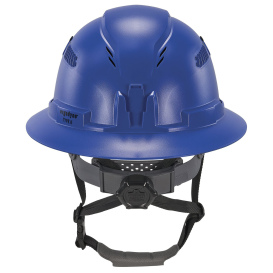 Ergodyne Skullerz 8964 Type II Class C Full Brim Safety Helmet - Ratchet Suspension - Blue