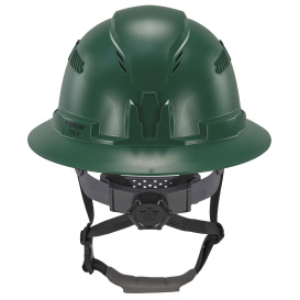 Ergodyne Skullerz 8964 Type II Class C Full Brim Safety Helmet - Ratchet Suspension - Green