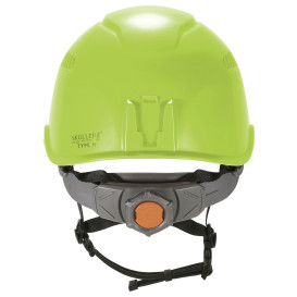 Ergodyne Skullerz 8977 Type 2 Class C Safety Helmet with Adjustable Venting - Yellow/Lime