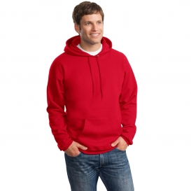 Hanes F170 Ultimate Cotton Pullover Hooded Sweatshirt - Deep Red