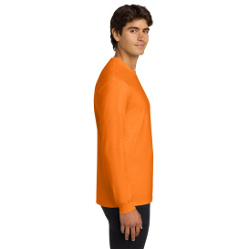 Gildan G2400 Ultra Cotton Long Sleeve T-Shirt - S. Orange
