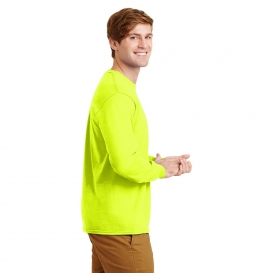 Gildan G2400 Ultra Cotton Long Sleeve T-Shirt - Safety Green