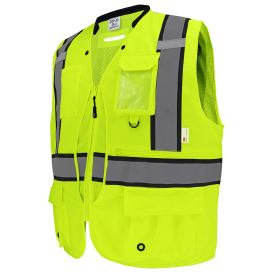 Global Glove GLO-088 FrogWear HV Type R Class 2 Premium Surveyor Safety Vest