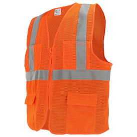 FrogWear HV Enhanced Visibility Pink Surveyors Safety Vest Size 6XL, #GLO-0066-6