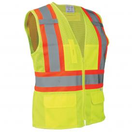 Global Glove GLO-W0037 FrogWear HV Type R Class 2 Women\'s High-Visibility Surveyor Safety Vest