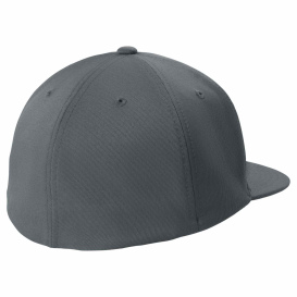 Sport-Tek STC56 Flexfit Flat Bill Cap - Iron Grey