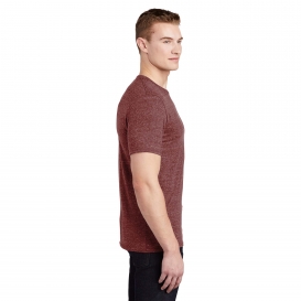 Jerzees 88M Snow Heather Jersey T-Shirt - Maroon