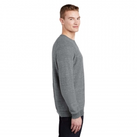 Jerzees 91M Snow Heather French Terry Raglan Crew - Charcoal