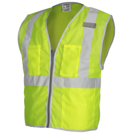Kishigo 1507 Brilliant Series Economy Safety Vest - Yellow/Lime
