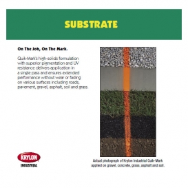 Krylon KWBC3506A Quik-Mark Inverted Marking Chalk - APWA Green