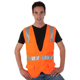 Liberty Safety C16010 HiVizGard Class 2 Surveyor Safety Vest - Orange