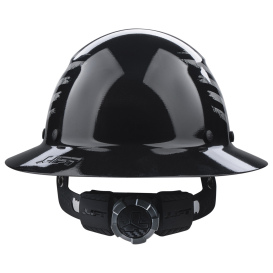 LIFT Safety HDF-25PRG DAX Patriot Full Brim Hard Hat - Ratchet Suspension - Gloss Black