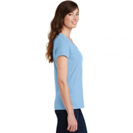 Port & Company LPC450V Ladies Fan Favorite V-Neck Tee - Light Blue