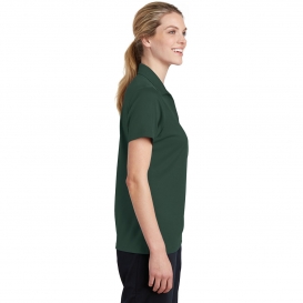 Sport-Tek LST640 Ladies PosiCharge RacerMesh Polo - Dark Forest Green