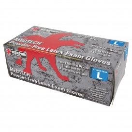 MCR Safety 5048 MedTech Powder Free Latex Exam Gloves - 15 Mil - Medical Grade - Blue