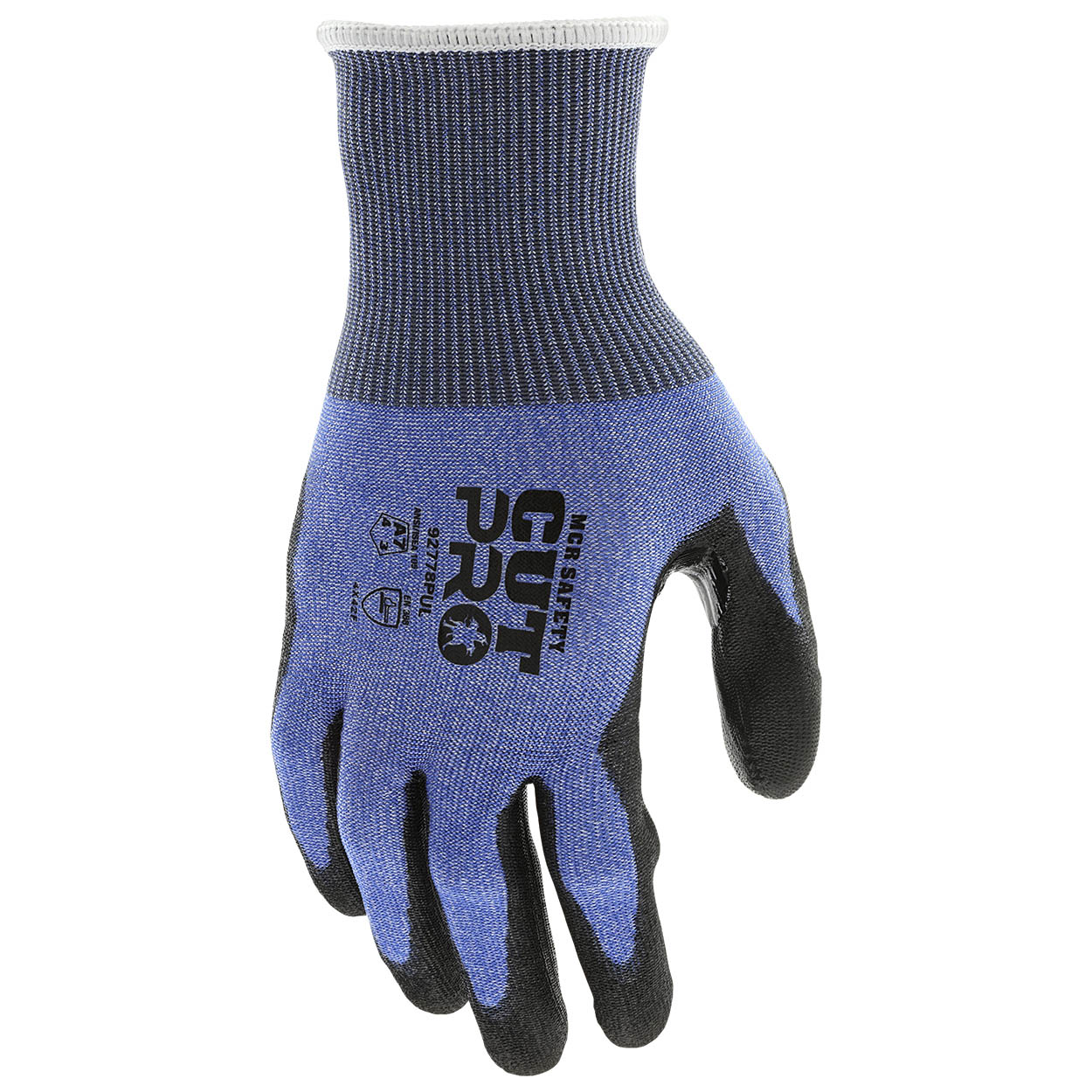 MCR Safety 92778PU Cut Pro 18 Gauge HyperMax HPPE Shell Gloves - Polyurethane Palm & Fingers Coating