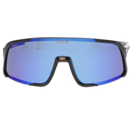MCR Safety HK418BP HK4 Safety Glasses - Black Frame - Blue Diamond Mirror Lens