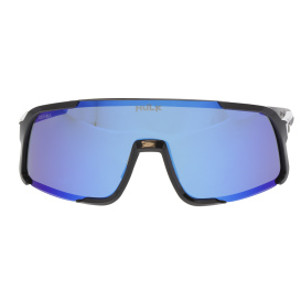 MCR Safety HK418BZP HK4 Safety Glasses - Black Frame - Polarized Blue Diamond Mirror Lens
