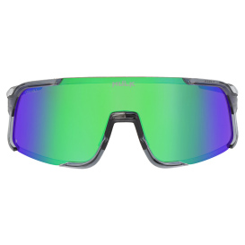 MCR Safety HK42BGZDC HK4 Safety Glasses - Crystal Gray Frame - Green MAX36 Dual Coating Mirror Lens