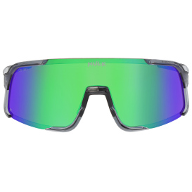 MCR Safety HK42BGZP HK4 Safety Glasses - Crystal Gray Frame - Polarized Green Mirror Lens