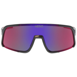 MCR Safety HK43RBZP St. Jude HK4 Safety Glasses - Gunmetal Frame - Red Diamond Mirror Lens