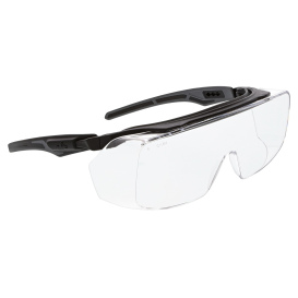 MCR Safety OG210PF Klondike OTG Safety Glasses - Black Frame - Clear ...