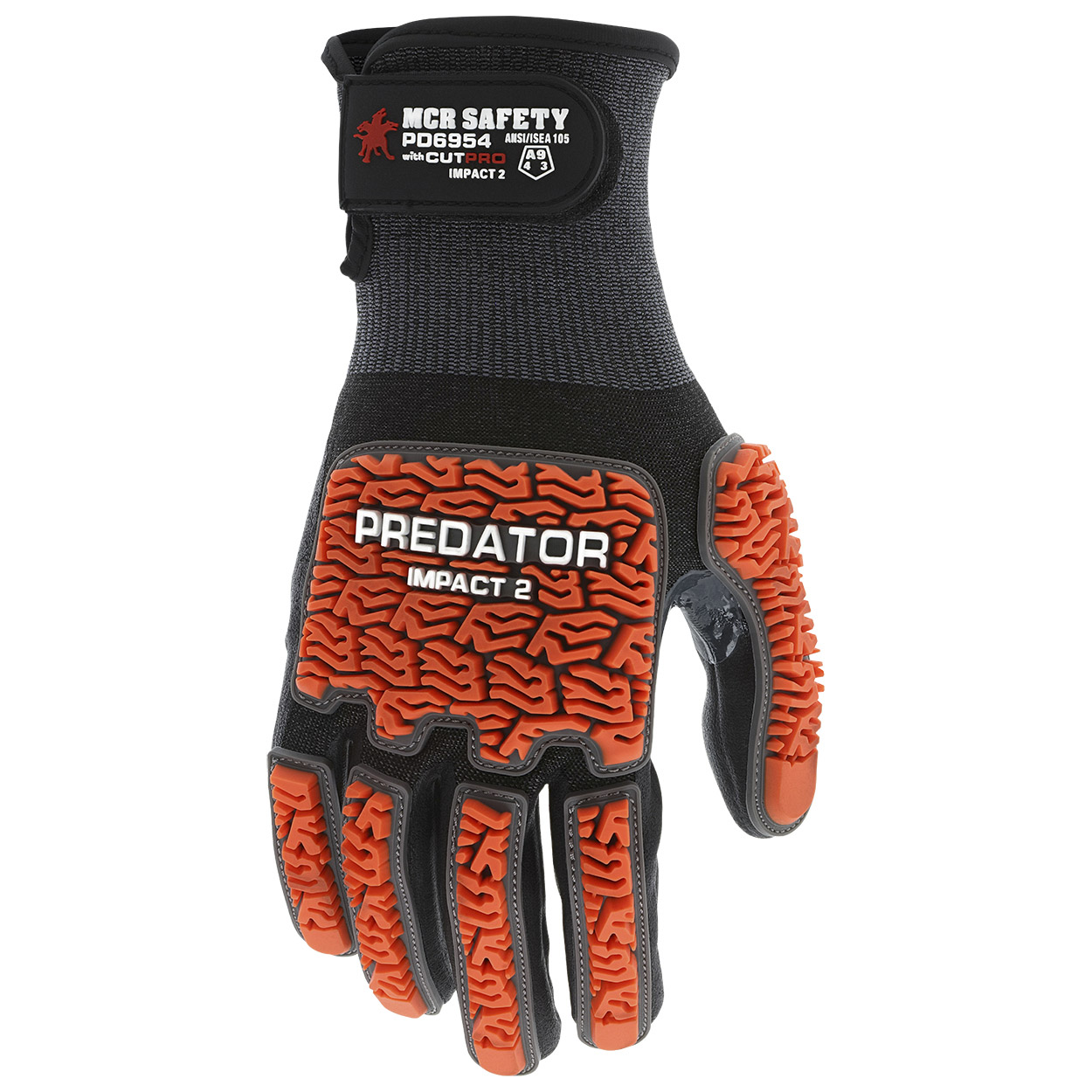 MCR Safety PD6954 Predator Mechanics A9 Cut Resistant Gloves - PD6 Tire Tread TPR