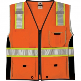 Kishigo 1514 Black Series Heavy Duty Safety Vest - Orange